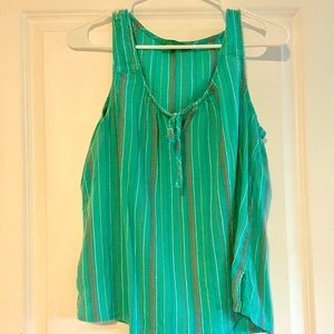 PrAna cotton tank w/ side vents size L
